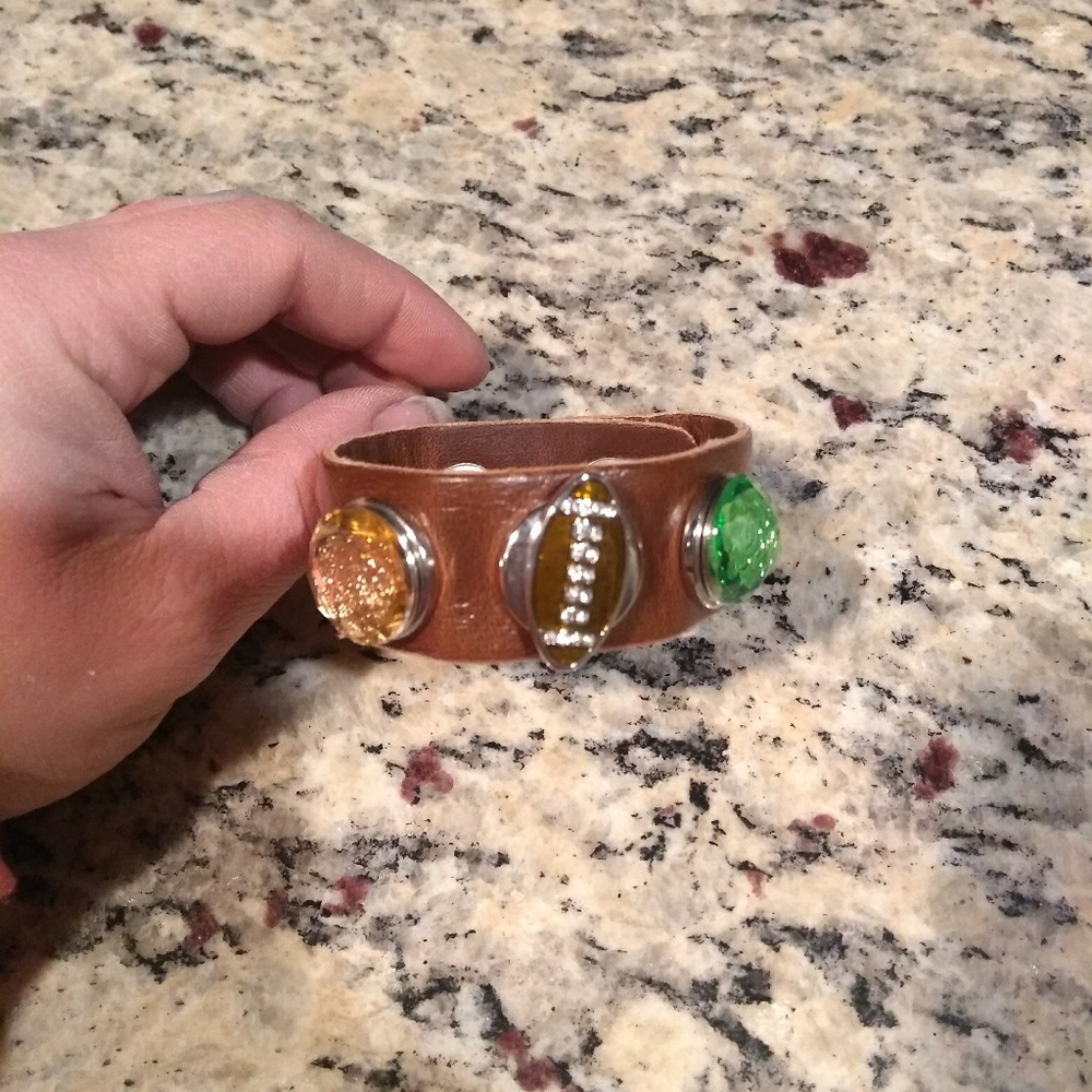 Football bracelet (Green Bay Packer theme)
